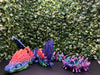 3D Printed Articulated Cinderwing Dragon Multicolor Fantasy Collectible With Flexible Movement by Everyday Customs Co.