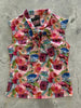 Watercolor Floral Bow Top - XS only, 1 left! by Retrolicious