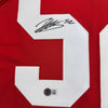 Autographed/Signed Patrick Willis San Francisco Red Football Jersey Beckett BAS COA