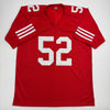 Autographed/Signed Patrick Willis San Francisco Red Football Jersey Beckett BAS COA