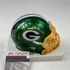 Autographed/Signed Jerry Kramer HOF 2018 Green Bay Packers Flash Alternate Mini Football Helmet JSA COA