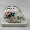 Autographed/Signed Raheem Mostert Miami Dolphins Mini Football Helmet Beckett BAS COA