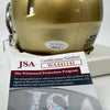 Autographed/Signed Joe Theismann CHOF 2003 Notre Dame Fighting Irish Mini Football Helmet JSA COA