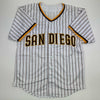 Autographed/Signed Luis Arraez San Diego Pinstripe Baseball Jersey Beckett BAS COA