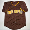 Autographed/Signed Luis Arraez San Diego Brown Baseball Jersey Beckett BAS COA by Hall of Fame Sports Memorabilia