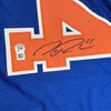 Autographed/Signed Nate Robinson New York Blue Basketball Jersey Beckett BAS COA by Hall of Fame Sports Memorabilia
