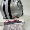 Autographed/Signed Rico Dowdle Dallas Cowboys Mini Football Helmet JSA COA by Hall of Fame Sports Memorabilia