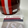 Autographed/Signed Ozzie Newsome HOF 99 Cleveland Browns Flash Alternate Mini Football Helmet JSA COA
