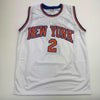 Autographed/Signed Miles Deuce McBride New York White Basketball Jersey JSA COA