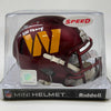 Autographed/Signed Joe Theismann SB XVII Champ Washington Commanders Mini Football Helmet JSA COA