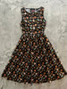 Flaming Hearts Midi Dress by Retrolicious