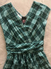 Green Plaid Greta Dress - Plus Sizes only by Retrolicious