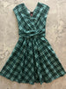 Green Plaid Greta Dress - Plus Sizes only by Retrolicious