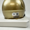 Autographed/Signed Raghib Rocket Ismail Notre Dame Fighting Irish Football Mini Helmet Beckett BAS COA