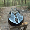 Twin Chaos Replica Inspired Crescent Edge Decorative Sharp Display Pair by JW SteelCrafts
