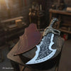 Twin Chaos Replica Inspired Crescent Edge Decorative Sharp Display Pair by JW SteelCrafts