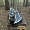 Twin Chaos Replica Inspired Crescent Edge Decorative Sharp Display Pair by JW SteelCrafts