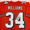Autographed/Signed Ricky Williams Miami Orange Football Jersey JSA COA by Hall of Fame Sports Memorabilia