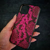 Bestia "Rock Python" Leather Phone Case Pink by Bestia Dog Gear