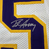 Autographed/Signed Robert Horry Los Angeles LA White Basketball Jersey Beckett BAS COA