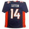 Autographed/Signed Courtland Sutton Denver Blue Football Jersey JSA COA by Hall of Fame Sports Memorabilia