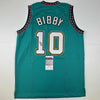 Autographed/Signed Mike Bibby Vancouver Teal Retro Basketball Jersey JSA COA
