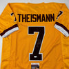 Autographed/Signed Joe Theismann 83 MVP Washington Yellow Football Jersey JSA COA