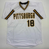 Autographed/Signed Andy Van Slyke Pittsburgh White Baseball Jersey Beckett BAS COA