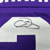 Autographed/Signed Odell Beckham Jr. LSU Purple College Football Jersey Beckett BAS COA