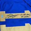Autographed/Signed Jim Everett 2x Passing TD Leader Los Angeles LA Blue Football Jersey Beckett BAS COA by Hall of Fame Sports Memorabilia