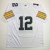 Autographed/Signed Terry Bradshaw Pittsburgh White Football Jersey Beckett BAS COA by Hall of Fame Sports Memorabilia
