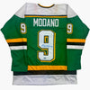 Autographed/Signed Mike Modano Minnesota Green Hockey Jersey Beckett BAS COA by Hall of Fame Sports Memorabilia