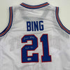 Autographed/Signed Dave Bing HOF 90 Detroit White Basketball Jersey Beckett BAS COA by Hall of Fame Sports Memorabilia