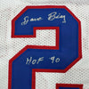 Autographed/Signed Dave Bing HOF 90 Detroit White Basketball Jersey Beckett BAS COA by Hall of Fame Sports Memorabilia