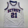 Autographed/Signed Dave Bing HOF 90 Detroit White Basketball Jersey Beckett BAS COA by Hall of Fame Sports Memorabilia