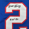 Autographed/Signed Dave Bing HOF 90 Detroit Blue Basketball Jersey Beckett BAS COA by Hall of Fame Sports Memorabilia