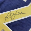 Autographed/Signed Marshall Faulk St. Louis Navy Blue Football Jersey Beckett BAS COA