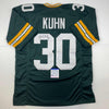 Autographed/Signed John Kuhn Green Bay Green Football Jersey PSA/DNA COA