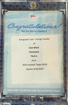 2025 Topps Now Cam Ward #D1 Draft Night Orange Auto /25 Redemption Rookie RC Football Card