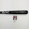 Autographed/Signed Jose Ramirez Black Rawlings Pro Baseball Bat JSA COA