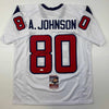 Autographed/Signed Andre Johnson Houston White Football Jersey JSA COA by Hall of Fame Sports Memorabilia