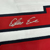 Autographed/Signed Edwin Encarnacion Cleveland White Baseball Jersey JSA COA by Hall of Fame Sports Memorabilia
