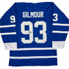 Autographed/Signed Doug Gilmour Toronto Blue Hockey Jersey JSA COA by Hall of Fame Sports Memorabilia