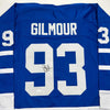 Autographed/Signed Doug Gilmour Toronto Blue Hockey Jersey JSA COA by Hall of Fame Sports Memorabilia