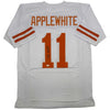 Autographed/Signed Major Applewhite Texas White College Football Jersey JSA COA by Hall of Fame Sports Memorabilia