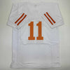 Autographed/Signed Major Applewhite Texas White College Football Jersey JSA COA by Hall of Fame Sports Memorabilia