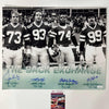 Autographed/Signed Klecko Lyons Salaam Gastineau New York Sack Exchange Jets 16x20 Football Photo JSA COA