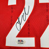Autographed/Signed Caitlin Clark Indiana Red Basketball Jersey PSA COA