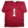 Autographed/Signed Nick Saban Alabama Red College Football Jersey PSA/DNA COA by Hall of Fame Sports Memorabilia