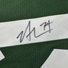 Autographed/Signed Nick Mangold New York Green Football Jersey JSA COA